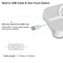 GSCOLER X3 18dB 140mm USB Cooling Fan, Ultra-Quiet USB PC Fan with Built-in Cable & One-Touch Switch for Router