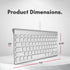 Macally Wired Keyboard for Mac | Compatible Apple Keyboard (78 Keys) for MacBook Pro/Air, iMac, Mac Mini