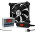 SOTOP WHTech 120mm USB Fan with Temperature Controller & LED Voltage Display Speed