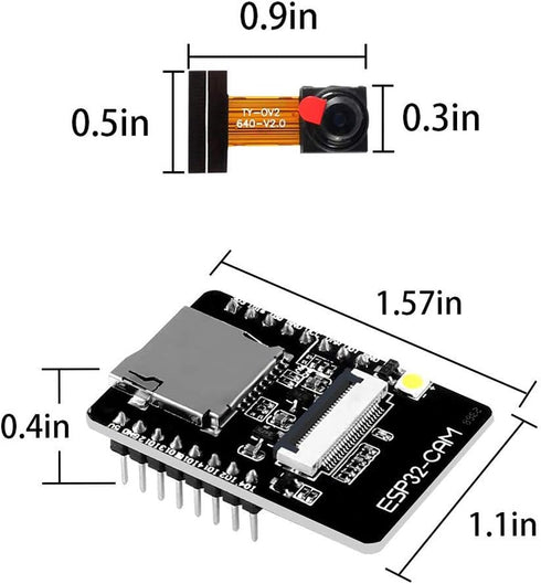 AiTrip 3 Pack ESP32-CAM WiFi + Bluetooth Module Development Board with OV2640 Camera Module