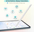 Metapen iPad Pencil A11 for iPad 10th/9th, Air 5/4/3, Bluetooth, Quick Button, Alternative for Apple Pen Pencil 1st/2nd