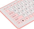 103 Keys Foldable Silicone Keyboard, Wired USB Silent Waterproof Rollup Keyboard for PC Laptops