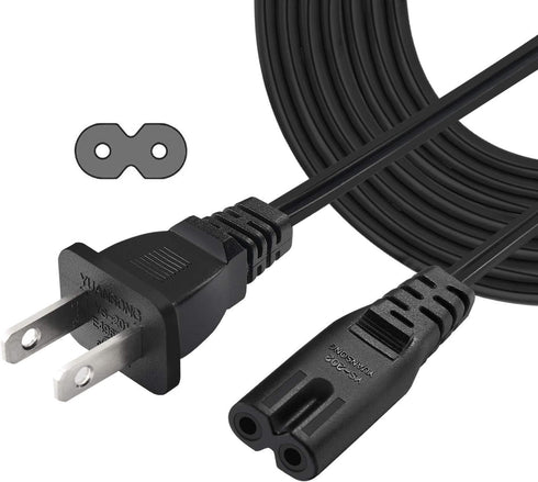 C&E 6 Feet Figure 8 Non-Polarized (NEMA 1-15P to C7) 2 Prong Power