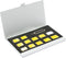 Aluminum SIM Card Case, Universal Waterproof Slim Mini Storage for 12 Nano SIM Cards & 1 Eject Pin Slots (Silver)