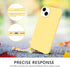 GUAGUA 13 6.1 Inch 13, Compatible with iPhone Case Liquid Silicone Soft Gel Rubber Slim Thin Microfiber Lining Cushion