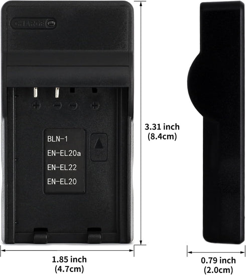 BLN-1 USB Charger for Olympus E-M5, E-P5, OM-D E-M1, OM-D E-M5, Pen E-P5 Camera and More
