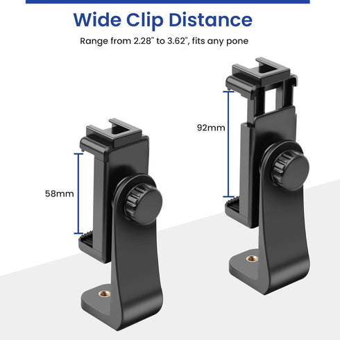 Victiv 360 Phone Tripod Mount with Wireless Remote, Fits Any Smartphone, Rotates Vertical and Horizontal, Universal