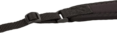 OP/TECH USA Super Classic Camera Neck Strap, Black, Padded Neoprene, Control-Stretch System