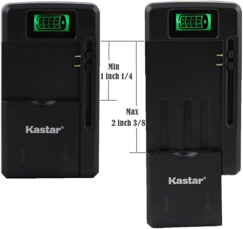 Kastar 4-Pack BL-5B Battery and Smart LCD Charger for VJIANGER 4K Mini Digital Camera and More