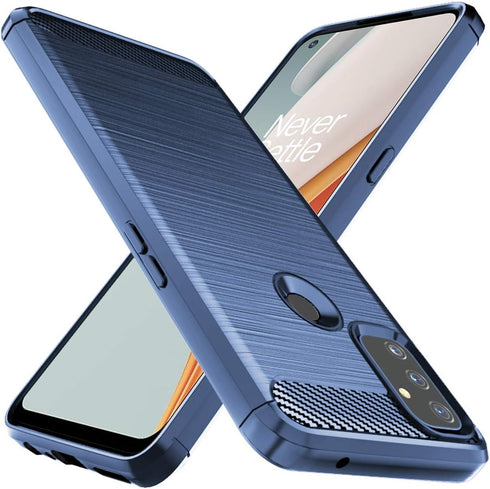 Osophter Shock-Absorption TPU Case for Oneplus Nord N100, Flexible Protective Cover (Navy Blue)