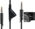 2M 6.5 Feet Replacement Headset Cable with Volume Control for Astro A10/A30/A40, Black-Braided Cord for PS5/PS4/Xbox