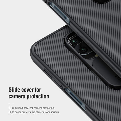 Nillkin CamShield Pro Slim Case for Xiaomi Redmi Note 9 Pro - Protective Cover with Camera Protector, Hard PC and TPU