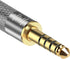 Geekria 4.4mm Male to 3.5mm Balanced Female Headphones Adapter, Aluminum Alloy Gold Plated