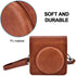 Camera Bag, PU Leather Protective Case Bag with Shoulder Strap for Fujifilm Instax SQ6 Camera(Brown)