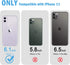JJGoo Compatible iPhone 11 Case Clear, Transparent Shockproof Slim Anti-Scratch Hard PC Back Protective Bumper
