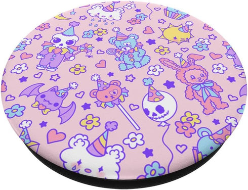 Clowncore Pastel Goth Clown Babycore Kidcore Weirdcore Cute PopSockets Swappable PopGrip
