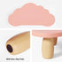 16.5In AFOOYO Monitor Stand Riser,Cloud-Shaped Sturdy Wood Computer Monitor Riser Wirh Drawer, Multi-Purpose Desktop