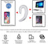 Ear Hook BT Wireless Headphone, Non Ear Plug Headset with Microphone, Single Ear Noise Cancelling Earphones for Android