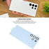 Back Glass Cover for Galaxy S23 Ultra, Replacement Back Door Cover with Camera Lens, Repair Tool Kit Included (Blue)