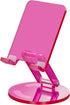 Tomorotec Adjustable Angle Acrylic Cell Phone Stand for Desk, Foldable Acrylic Phone Holder