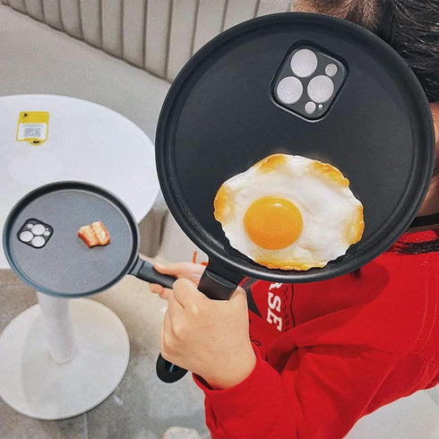 Zureto 2023 15, Frying Pan Phone Case, Funny Creative Pan, Series Fashion Trend Bumper Protective Case (for Lobster)