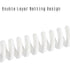 USB C Coiled Cable, Double-Sleeved Mechanical Coiled USB C Cable with Detachable Metal Aviator, USB-C to USB-A (White)