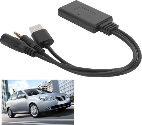 KIMISS Auto Bluetooth Cable AUX Microphone Adapter for Accent/Azera/Elantra, Professional Use Car AUX Adapter.