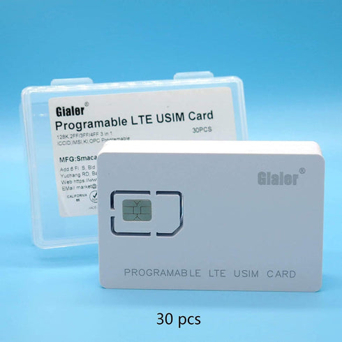 Gialer 10pcs Programmable 4G 2FF 3FF 4FF Operator(10pcs) Writable SIM Card LTE WCDMA GSM Nano Micro Blank USIM Card