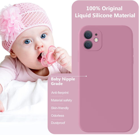 Vooii Liquid Silicone Case for iPhone 11 6.1 inch, Upgraded with Camera Protection and Soft Anti-Scratch Lining,