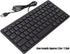 Yoidesu Wired Keyboard TT-A01, 78 Keys USB Mute Ultra Thin Mini Keyboard for PC Laptop (French)