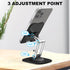 Fully Adjustable Foldable Phone Stand, 360 Degree Rotating Holder for iPhone 15 14 13 12 Pro Xs Max Xr, Desktop Cell