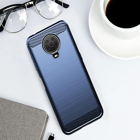 Osophter Nokia G20 Case with 2pcs Screen Protector, Shock-Absorption TPU Rubber Protective Cover for Nokia G10, Navy
