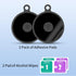 OQTIQ 3M Pad 95mm (3.7") Dashboard Mounting Disk for Suction Cup Phone Mount, 2 Pack for GPS Suction Mount Replacement
