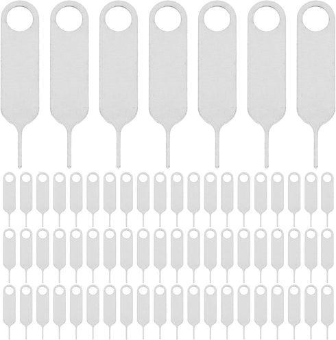 NOLITOY 500pcs Universal Stainless Steel Sim Card Ejector Pin Tool for Mobile