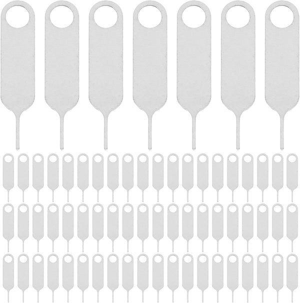 NOLITOY 500pcs Universal Stainless Steel Sim Card Ejector Pin Tool for Mobile