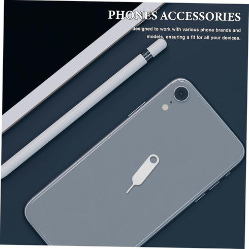 500pcs Housoutil Sim Card Removal Tool: Stainless Steel Pin - Stainless Steel Ejector Pin for Phone - Smooth Portable