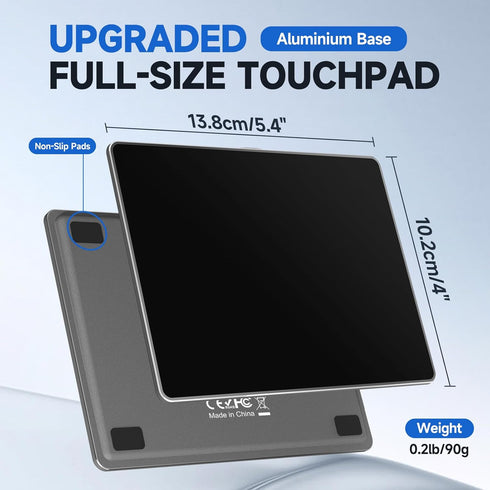 Homiguar 10 11, 3-in-1 Wired Bluetooth Trackpad for Windows & Connectivity Modes,High Precision Control, Portable