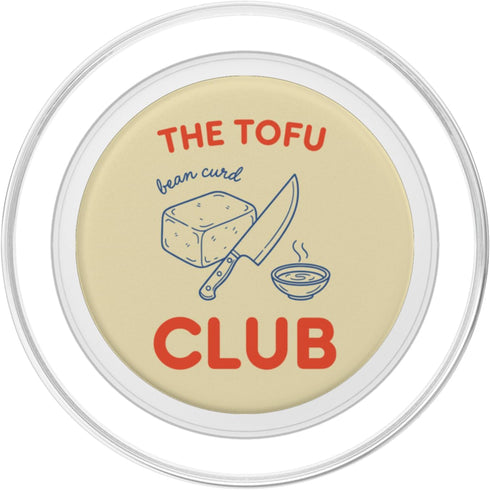 Funny Tofu Social Club T-Shirt The Tofu Club Bean Curd PopSockets PopGrip for MagSafe