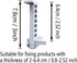 LekWinGi Universal Under Desk Mount for Power Brick Holder Docking Station Mount Power Strip (Black)