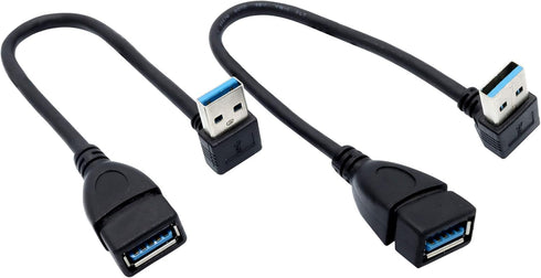 Male to Female Extension Cable, 2Pack USB 3.0 Male to Female Adapter, 7.9 inches (20cm)