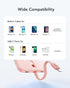 VEEKTOMX Slim Portable Charger, 5000mAh Lightweight Power Bank with Built-in Cable for iPhone, Ultra Thin Battery Pack