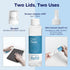CLICK CLEAN Screen Cleaner Kits, 2 All-in-One Mist Cleaners with Refill, Microfiber Cloth, Mini Funnel, and Sprayer for