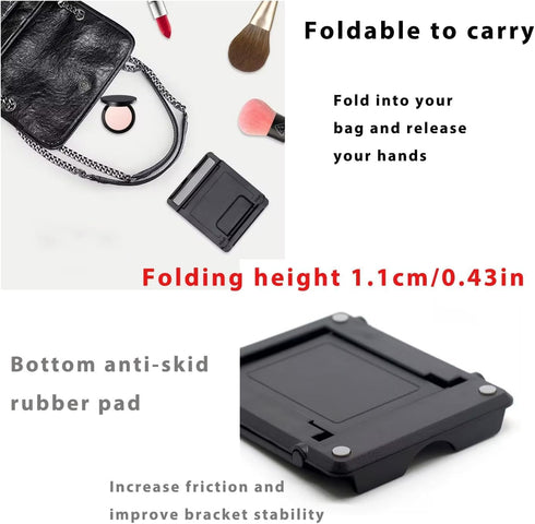 DRM 2 Pack Phone Stand Holder for Desk, Portable Multi-Angle Adjustable Cell Phone Holder for 4-7.9 inch Display