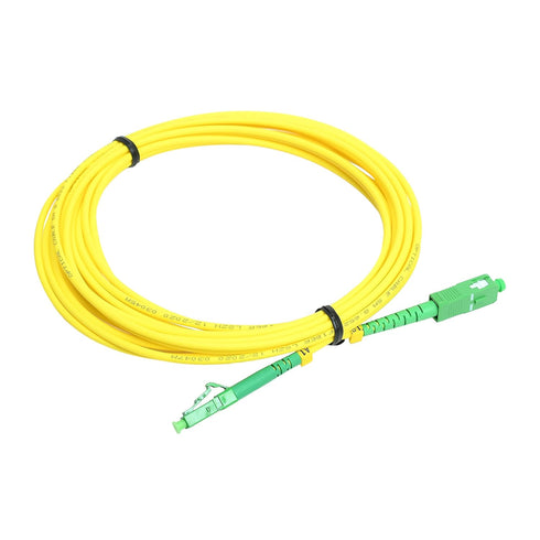 5M LC APC to SC APC Fiber Optic Patch Cable Single Mode Simplex Optical Patch Cord 9/125 m Fiber Optic Cable LC APC-SC APC 5 Meter (16.4ft)