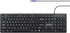 Perixx PERIBOARD-117P Wired PS2 Full Size Keyboard, Big Print Letters, Black, US English