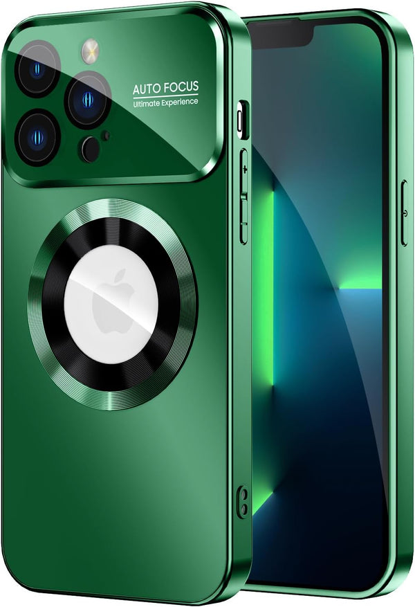Magnetic Phone Case for iPhone 13 Pro Max, Compatible with MagSafe, Built-in Camera Lens Protector, Military Grade Drop