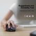 TECKNET 2.4G 6 4800 6 Wireless Mouse Rechargeable, USB-A Silent Mouse, Quiet Click, Adjustable DPI, Cordless Computer
