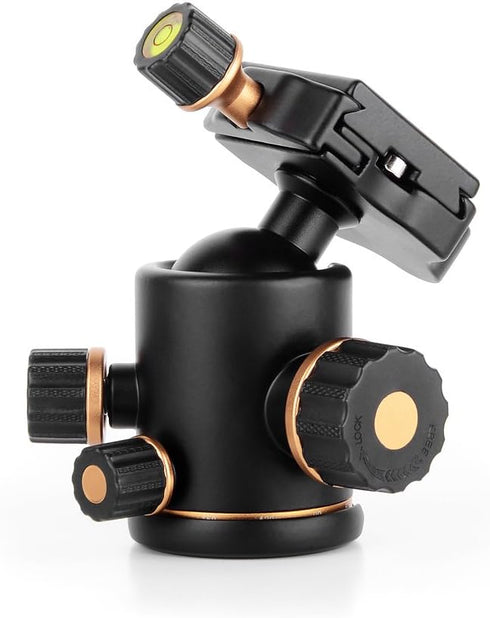 Pergear TH3 Pro DSLR Camera Tripod Ball Head, 8KG Capacity, 360° Swivel, Metal Build, Fine Tuning Damping