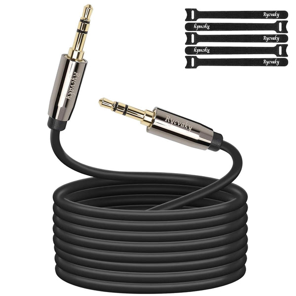 rycvaky 3.5mm Aux Audio Stereo Cable, Hi-Fi Sound Male to Male Aux Cable