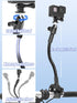 Charchendo 1/4 3/8" 5/8" 13/Logitech 360/Field Metal Gooseneck Clamp Camera Mount for Sailing with Screw, Cameras Large